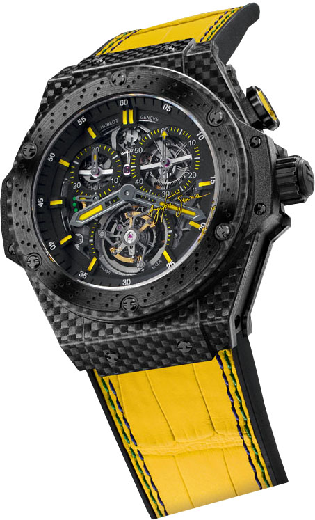 hublot King Power Tourbillon Ayrton Senna Limited Edition 708.QM.1129.NR.AES10 watches for sale